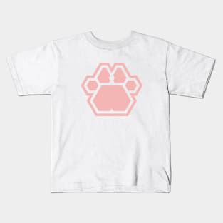 Pink cat paw Kids T-Shirt